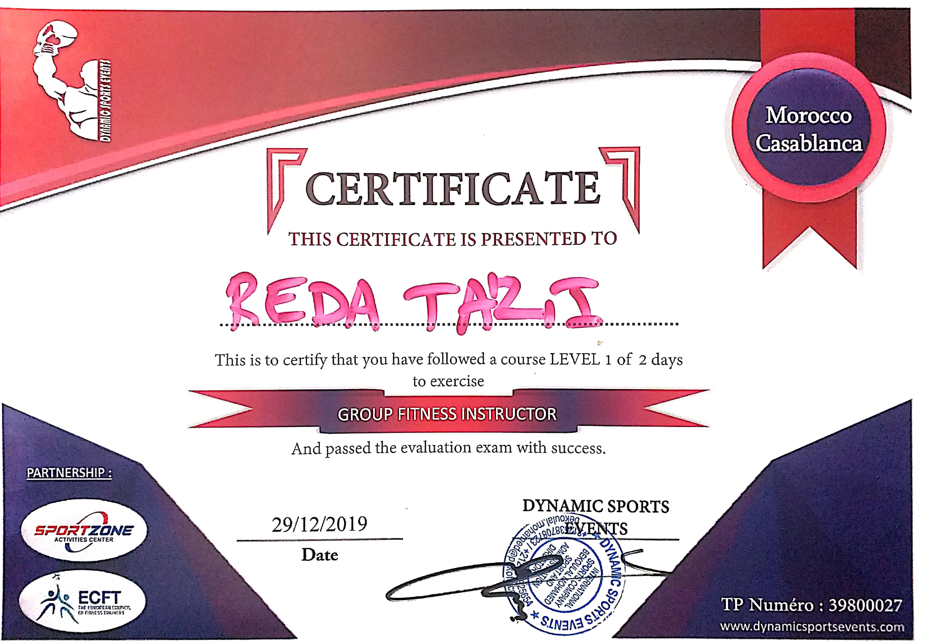 Reda TAZI — 2